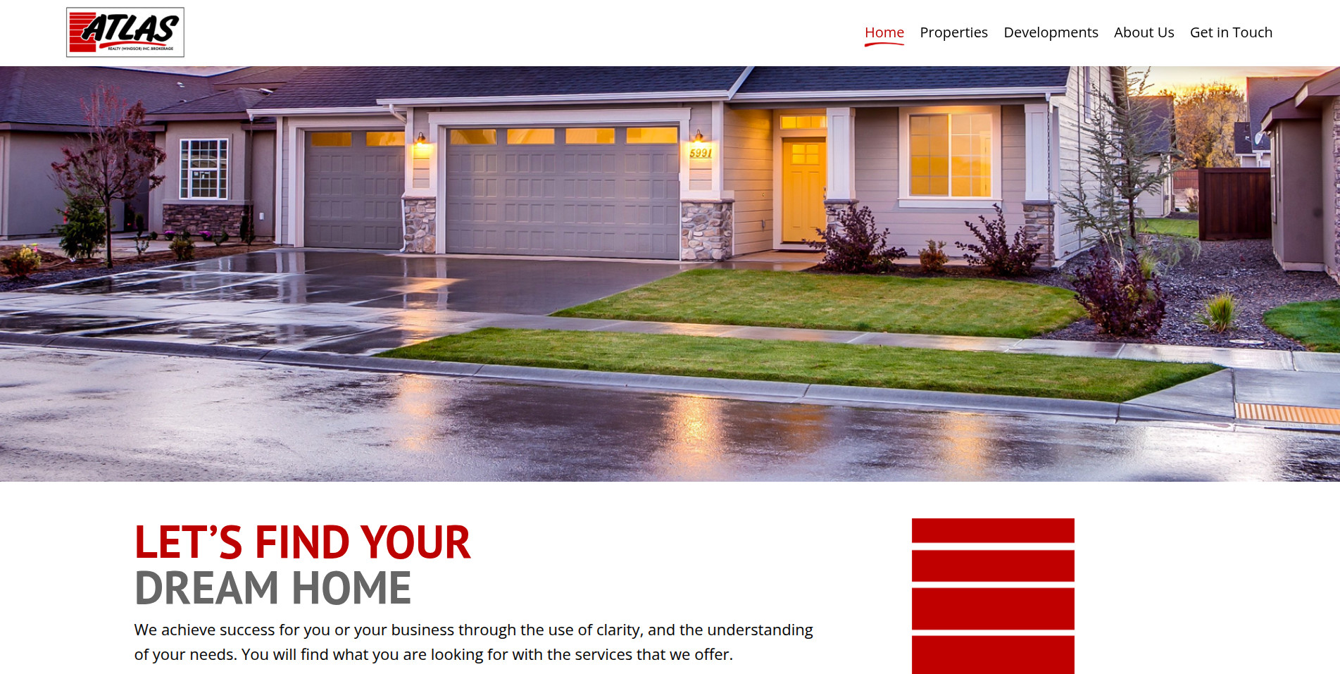 Image of Atlas Realty Website
